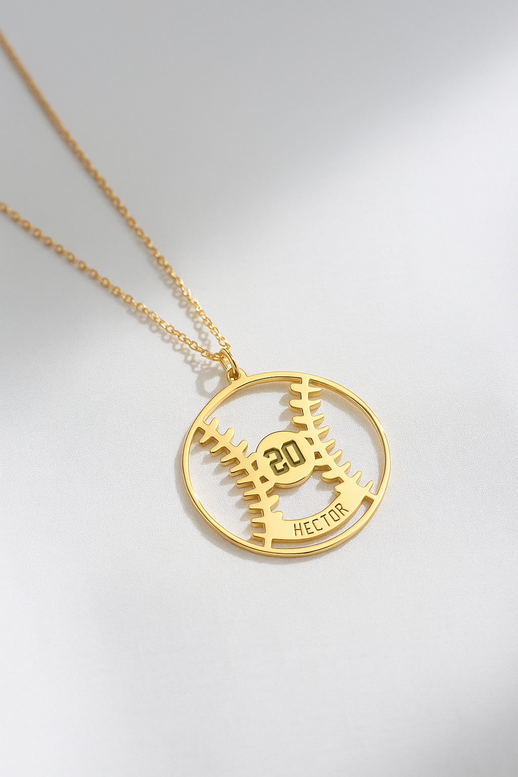 Classic Baseball Necklace – Custom