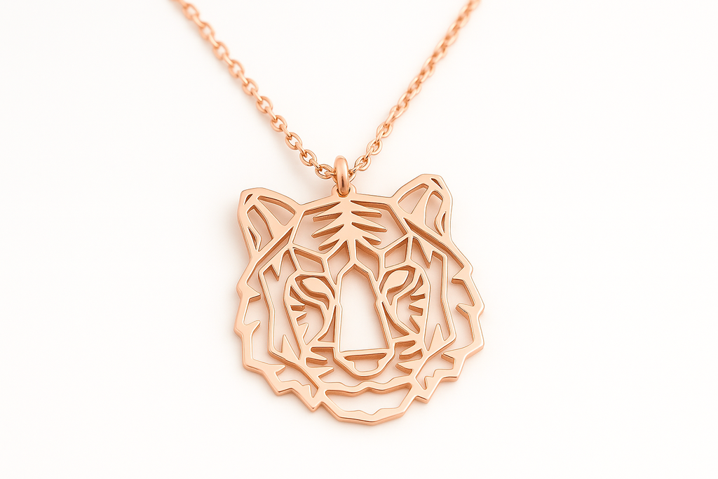 Geometric Tiger Pendant