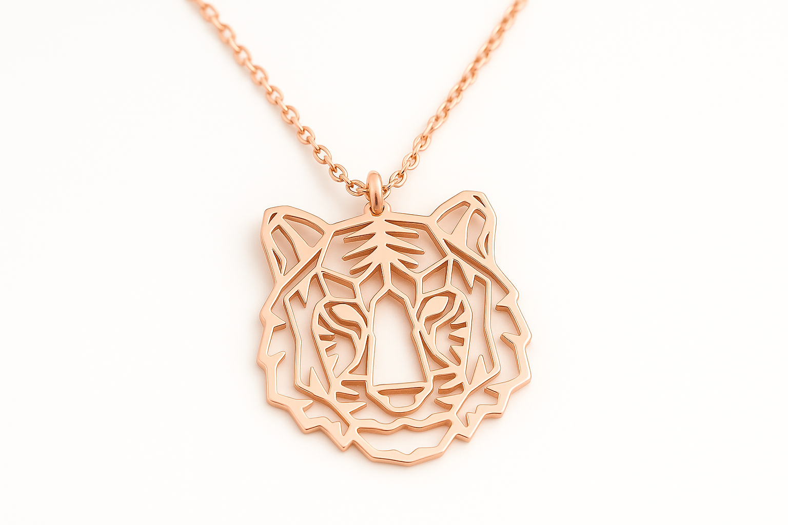 Geometric Tiger Pendant