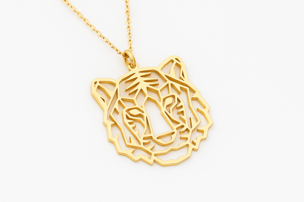 Geometric Tiger Pendant
