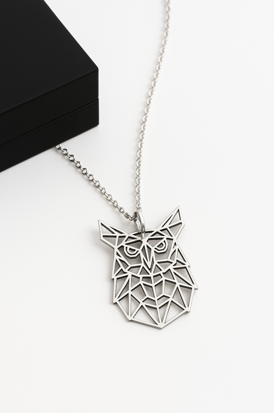 Geometric Owl Necklace