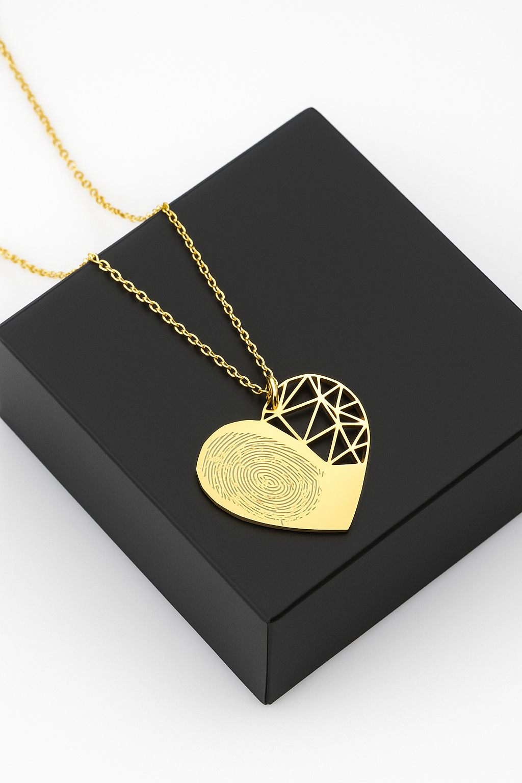 Fingerprint Heart - Geometric - Custom