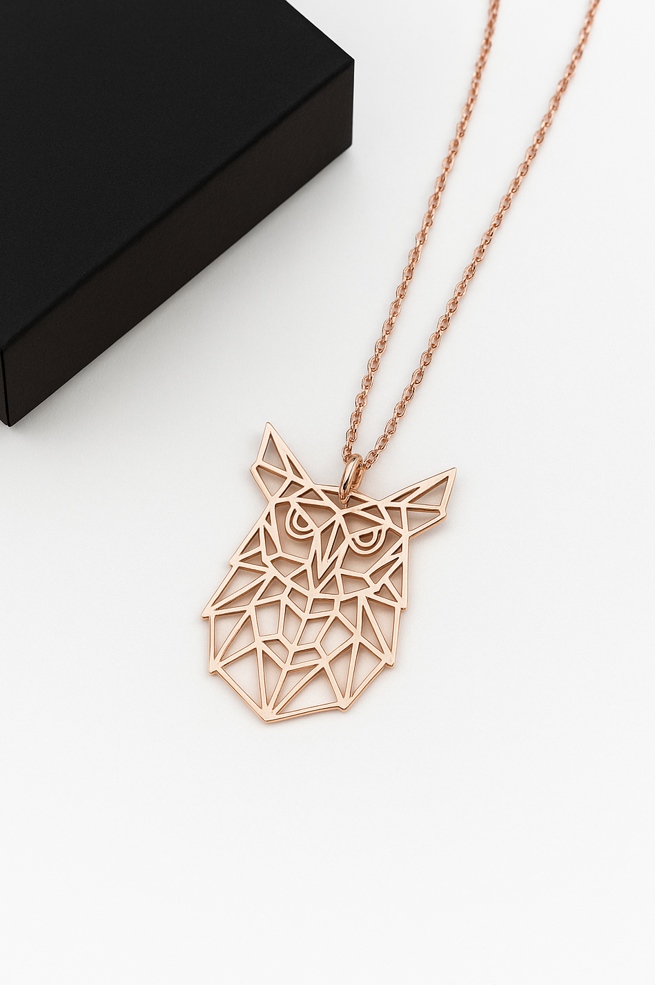 Geometric Owl Necklace