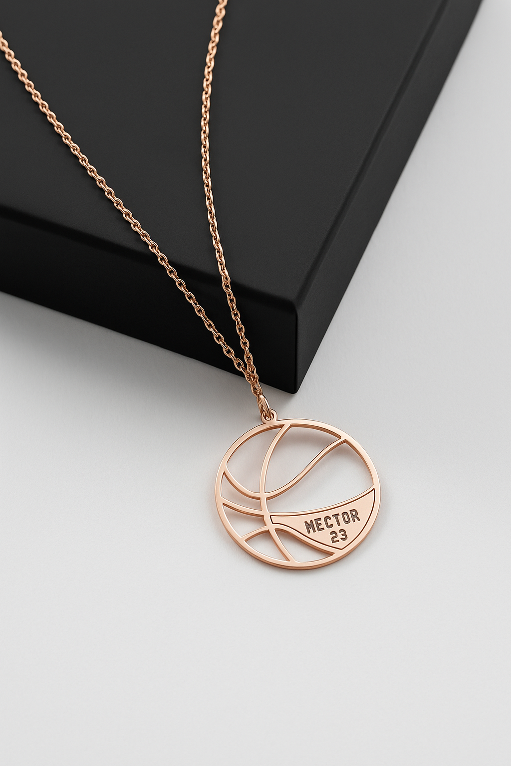 Custom Basketball Name Necklace